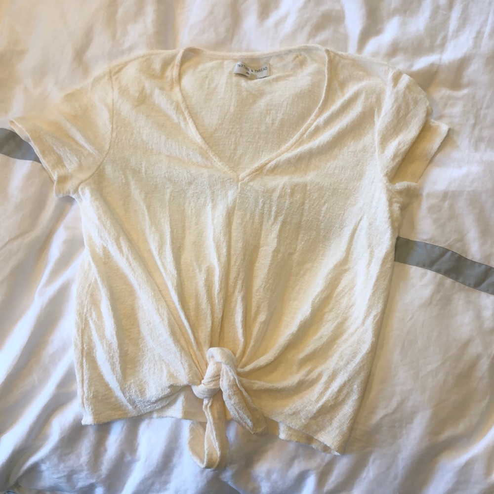 Madewell tie top cream medium